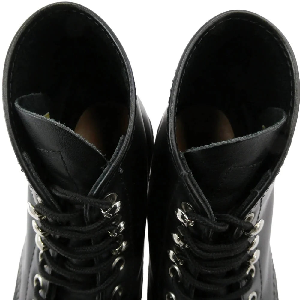 RED WING レッドウィング 8165 6INCH CLASSIC ROUND BOOTS クラシック ラウンド レザー レースアップ ブーツ ブラック系 25.5cm【中古】 - Image 5
