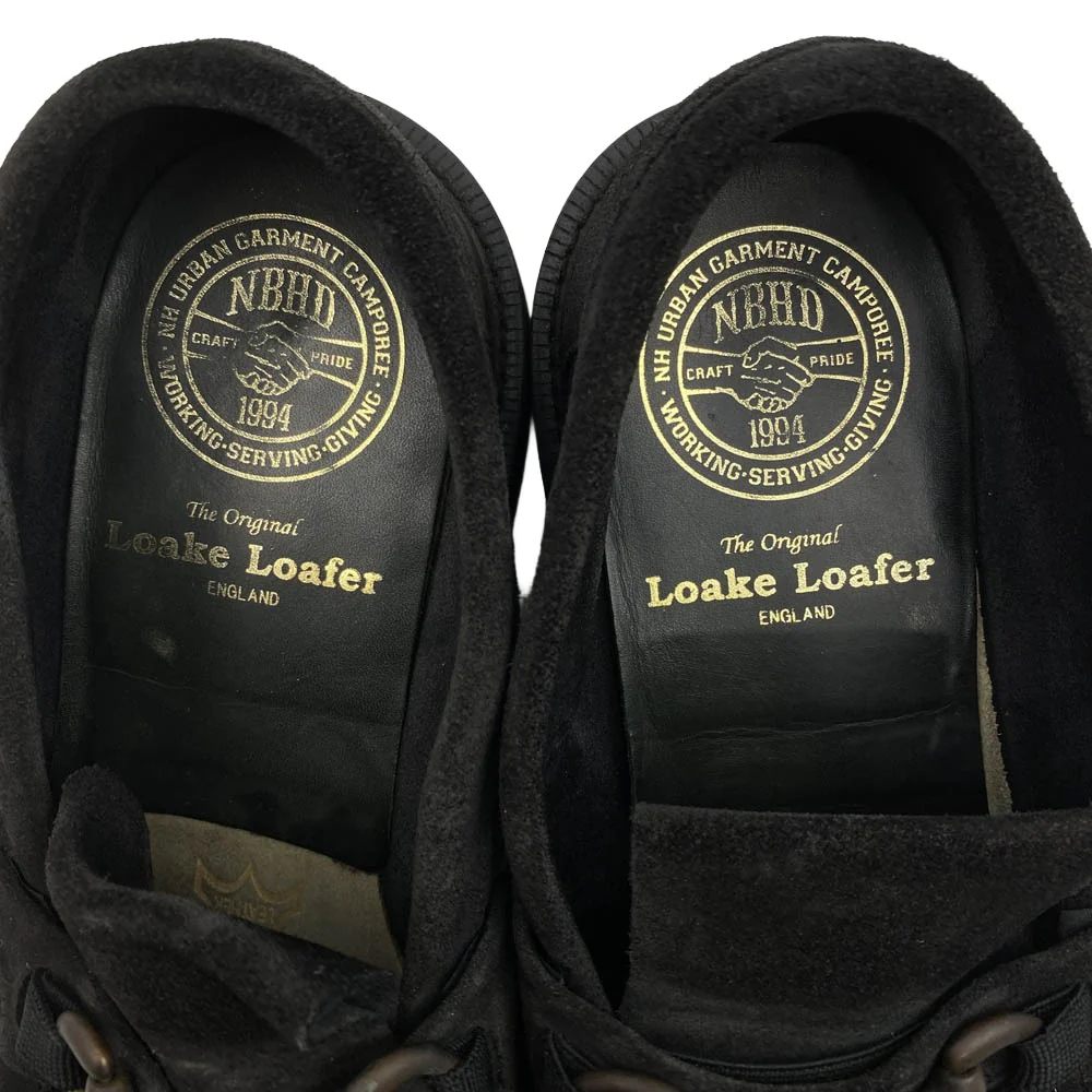 NEIGHBORHOOD ネイバーフッド × Loake ローク スエード フリンジ ビット ローファー ブラック系 8.5【中古】 - Image 5