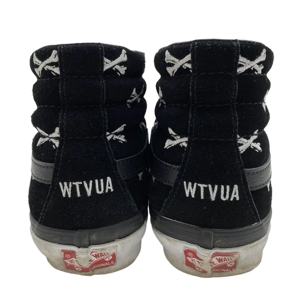WTAPS ダブルタップス 721356 × VANS バンズ OG SK8-HI LX クロスボーン刺繍 スケートハイ ハイカットスニーカー ブラック系 28cm【中古】 - Image 3