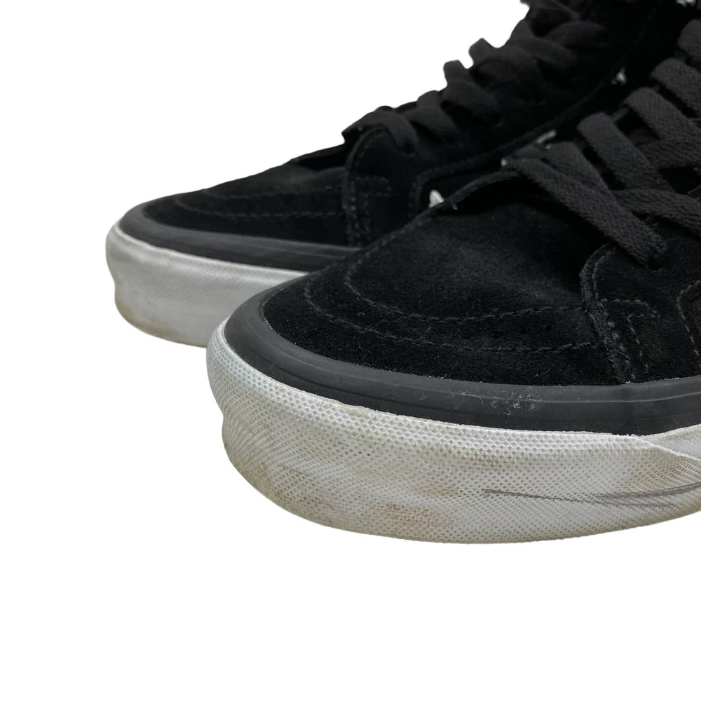 WTAPS ダブルタップス 721356 × VANS バンズ OG SK8-HI LX クロスボーン刺繍 スケートハイ ハイカットスニーカー ブラック系 28cm【中古】 - Image 4