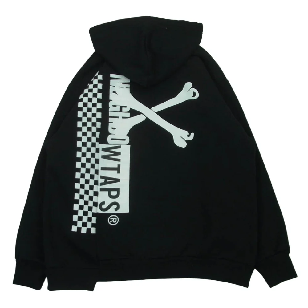 WTAPS ダブルタップス 19AW 192ATNHD-CSM03S NEIGHBORHOOD ネイバーフッド RIPPER HOODED SWEATSHIRT バックプリント プルオーバー パーカー フーディ ブラック系 03【中古】 - Image 2
