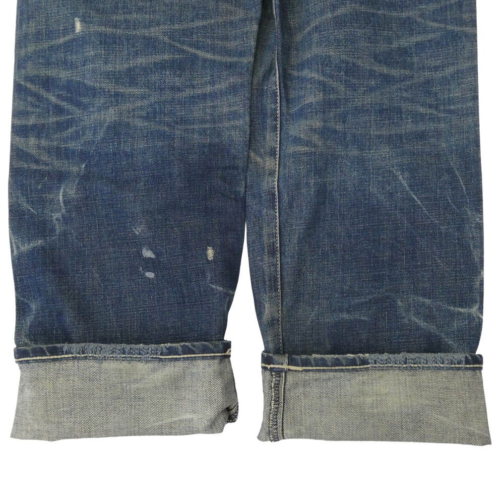 Supreme シュプリーム DCSP-PT-01 【フェイクバスターズ鑑定済】 × NEIGHBORHOOD ネイバーフッド SAVEGE DENIM BASIC STRAIGHT リペア加工 サベージ デニム パンツ ベーシックストリート インディゴブルー系 S【中古】 - Image 7