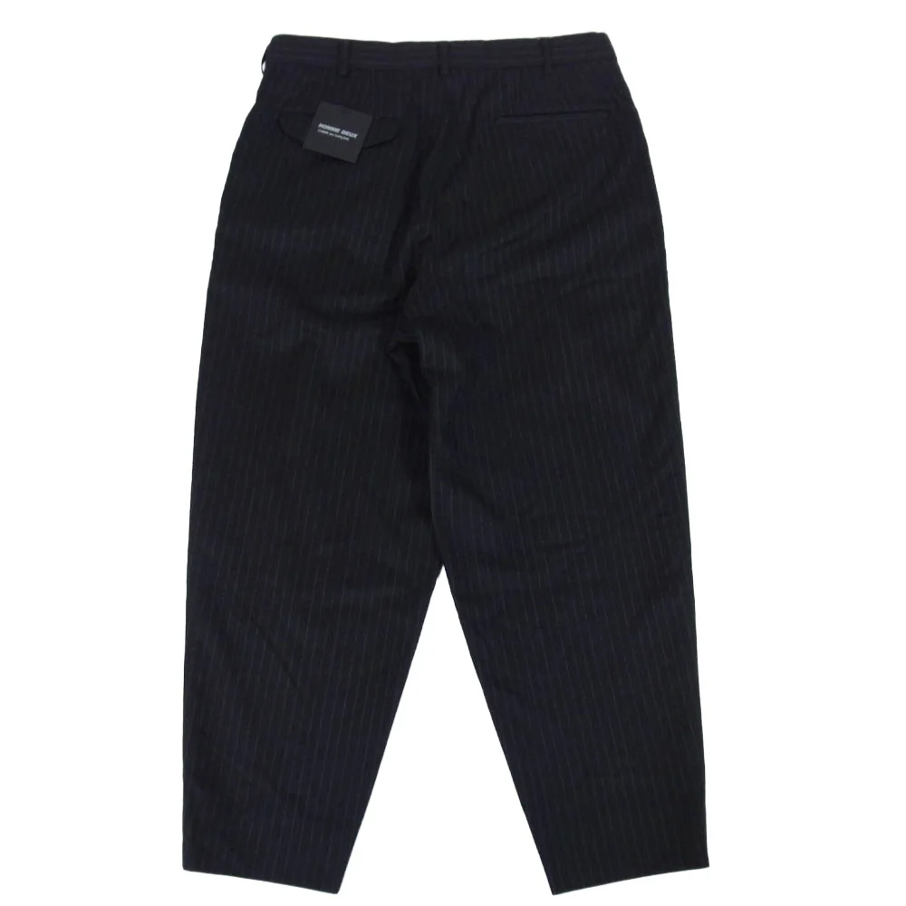 COMME des GARCONS HOMME DEUX コムデギャルソンオムドゥ 25AW DP-P039 AD2025 ウール ストライプ スラックス ブラック系 M【美品】【中古】 - Image 2