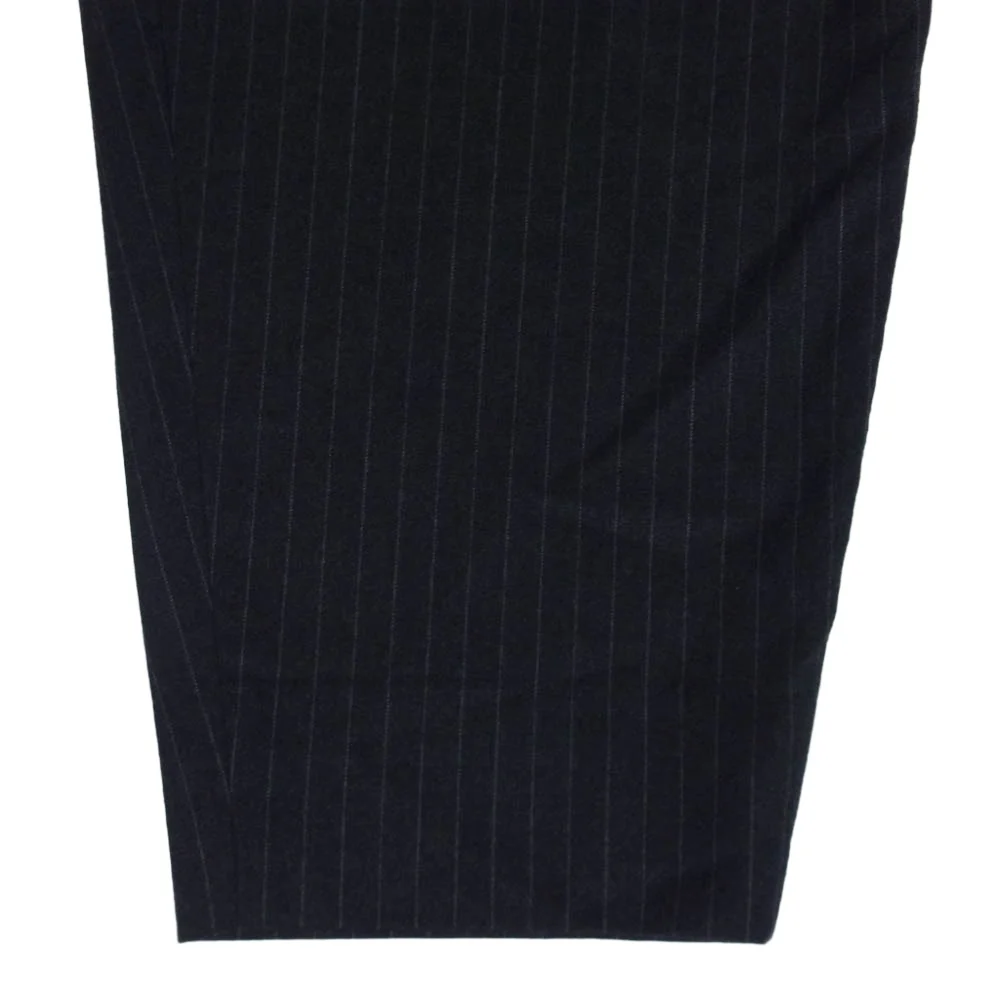 COMME des GARCONS HOMME DEUX コムデギャルソンオムドゥ 25AW DP-P039 AD2025 ウール ストライプ スラックス ブラック系 M【美品】【中古】 - Image 5