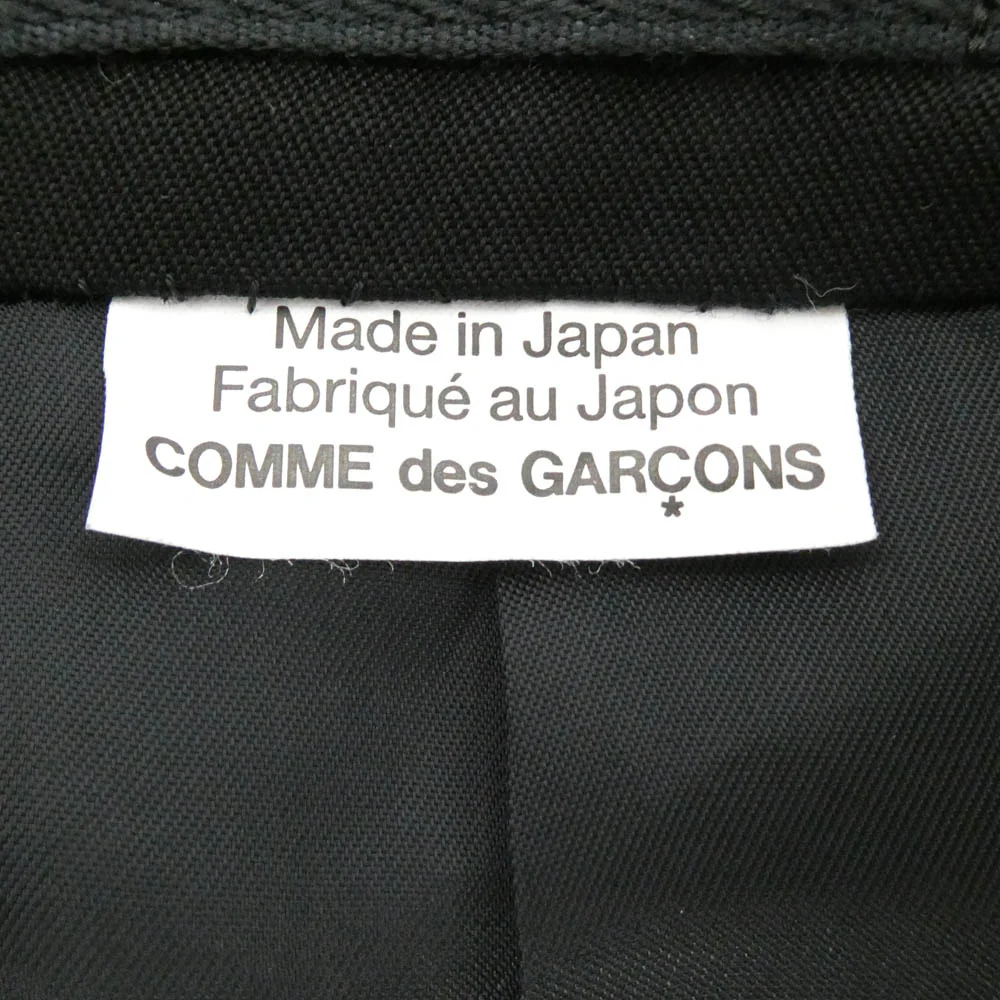COMME des GARCONS HOMME DEUX コムデギャルソンオムドゥ 25AW DP-j046 AD2025 ウール ジップ テーラード ジャケット ブラック系 S【極上美品】【中古】 - Image 5