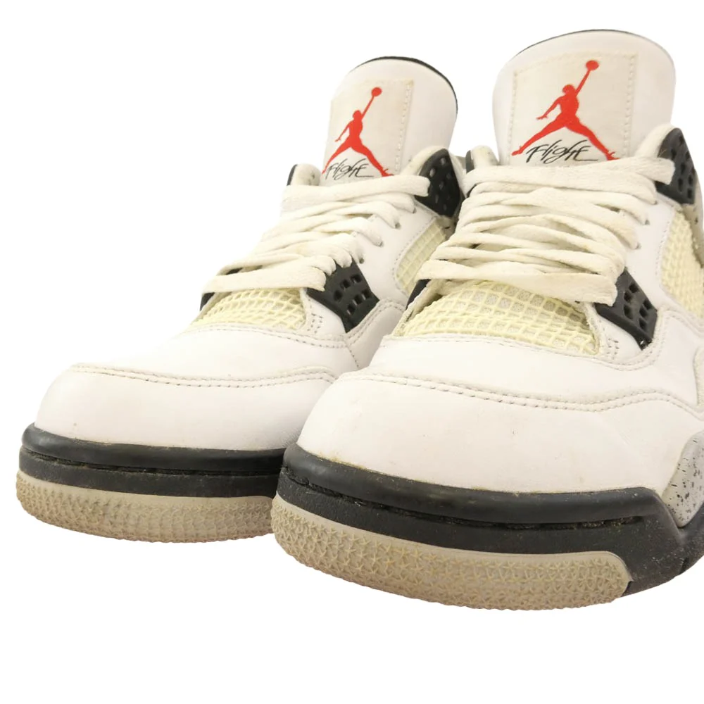 NIKE ナイキ 840606-192 Air Jordan 4 Retro White Cement (2016) エアジョーダン4 レトロ ホワイト セメント ホワイト系 26.5cm【中古】 - Image 4