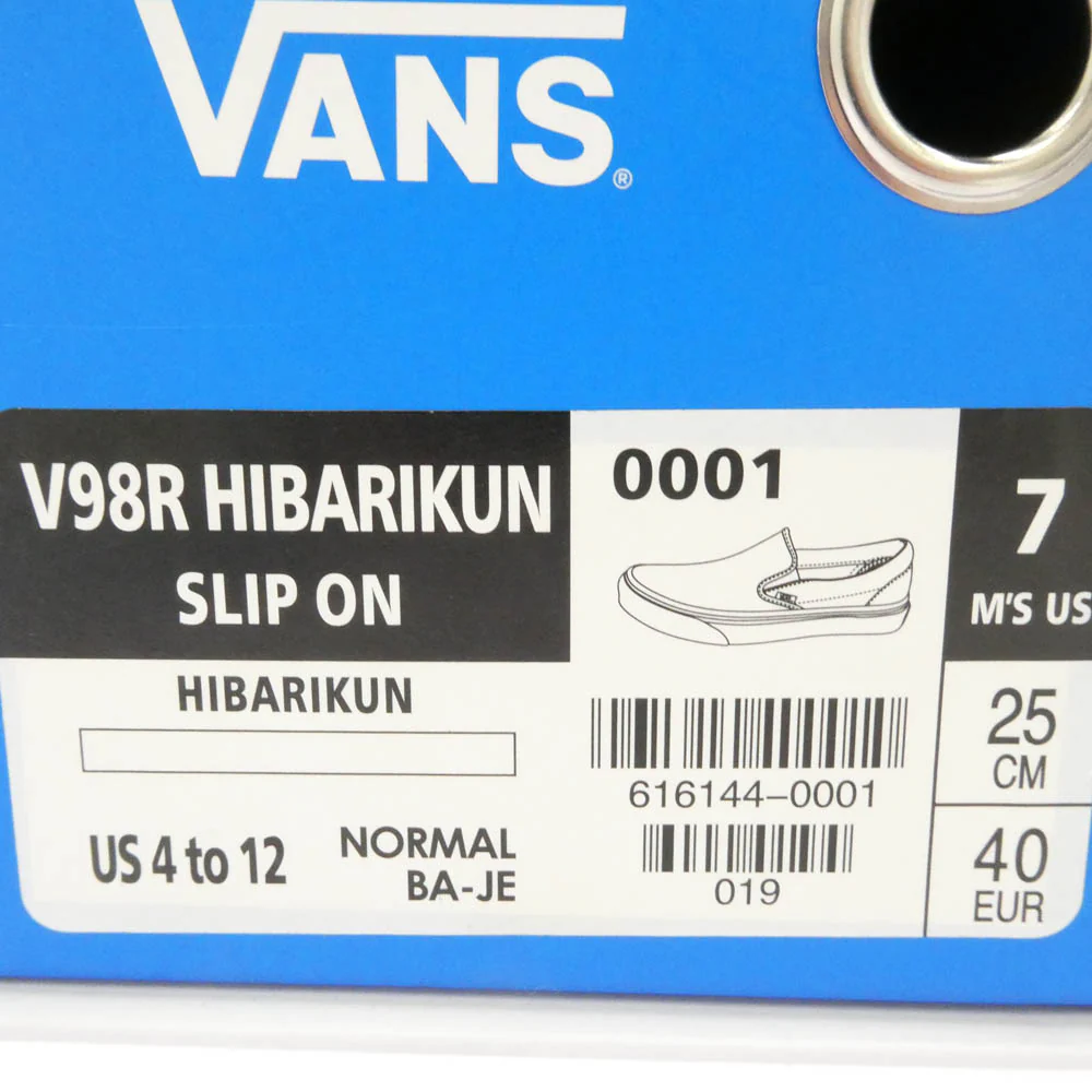 VANS バンズ ×江口寿史 V98R HIBARIKUN SLIP ON スリッポン ローカット スニーカー 25cm【中古】 - Image 8