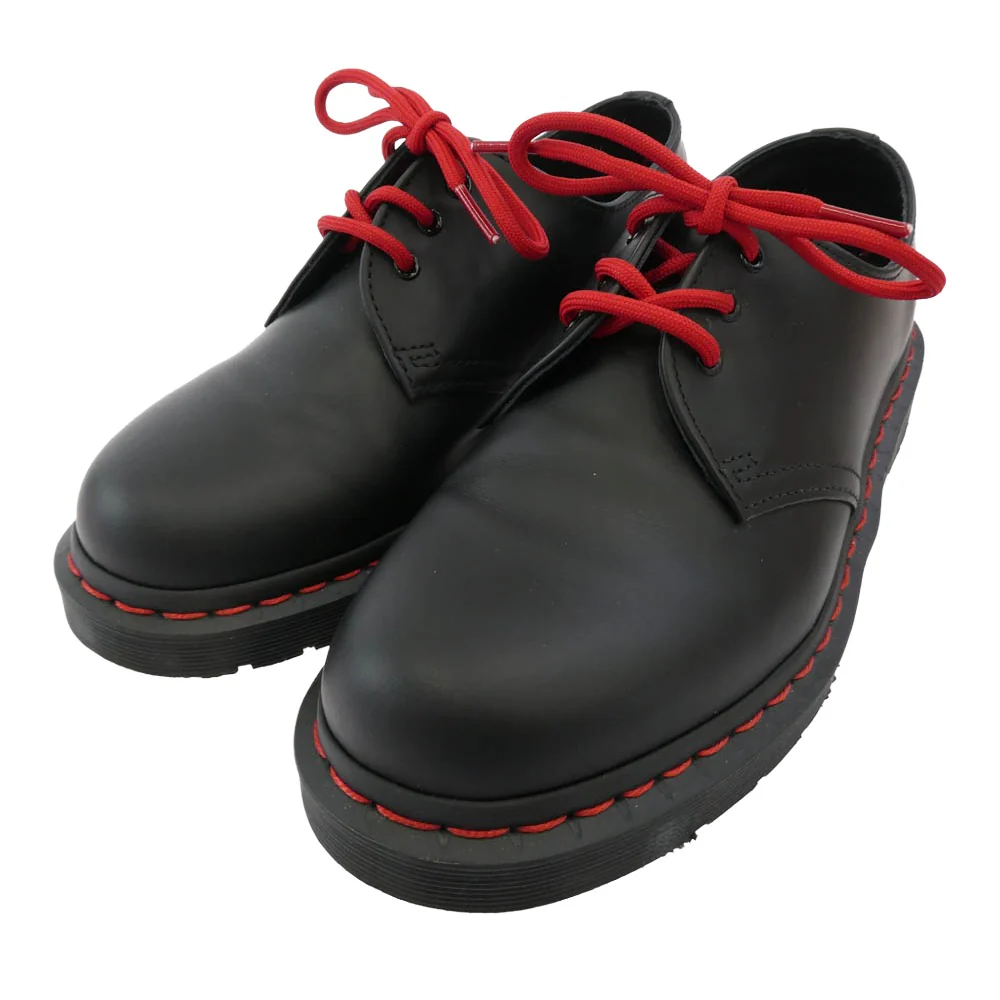 Dr.Martens ドクターマーチン 32242001 1461 日本限定 レッドステッチ 3 ホール シューズ ブラック系 6【極上美品】【中古】