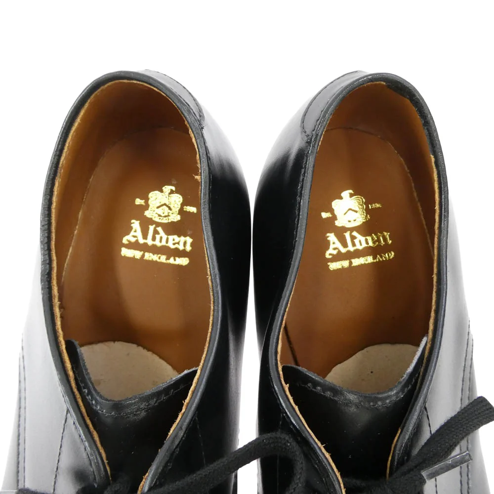 ALDEN オールデン 53711 MILITARY LAST PLAIN TOE OX カーフスキン ミリタリーラスト プレーントゥ オックスフォード ブーツ ブラック系 7D【新古品】【未使用】【中古】 - Image 5