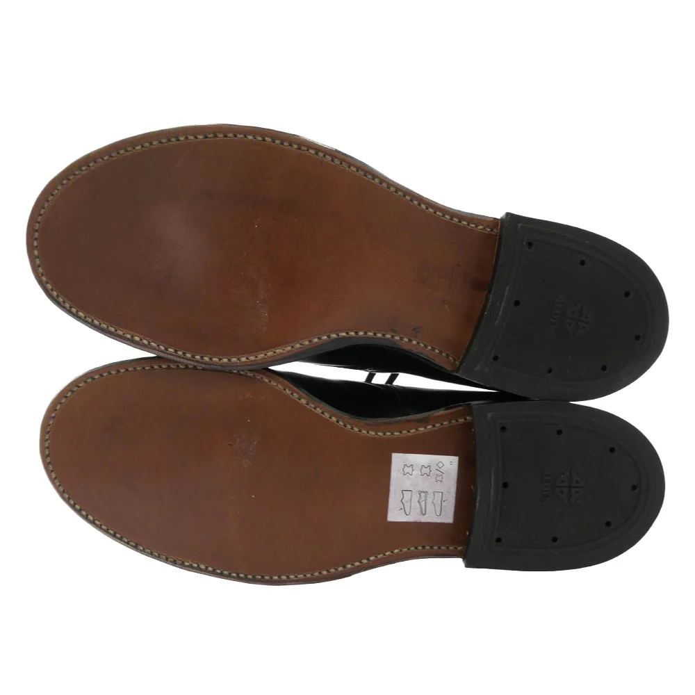 ALDEN オールデン 53711 MILITARY LAST PLAIN TOE OX カーフスキン ミリタリーラスト プレーントゥ オックスフォード ブーツ ブラック系 7D【新古品】【未使用】【中古】 - Image 6