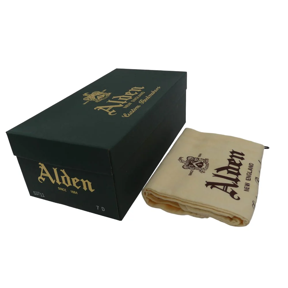 ALDEN オールデン 53711 MILITARY LAST PLAIN TOE OX カーフスキン ミリタリーラスト プレーントゥ オックスフォード ブーツ ブラック系 7D【新古品】【未使用】【中古】 - Image 9