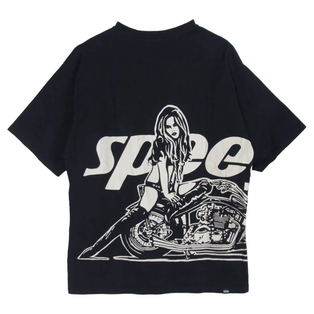 HYSTERIC GLAMOUR ヒステリックグラマー 24SS 02241CT41 SPEEDSTER スピードスター 半袖 Tシャツ ブラック系 L【中古】 - Image 2