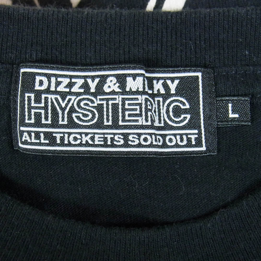 HYSTERIC GLAMOUR ヒステリックグラマー 24SS 02241CT41 SPEEDSTER スピードスター 半袖 Tシャツ ブラック系 L【中古】 - Image 4