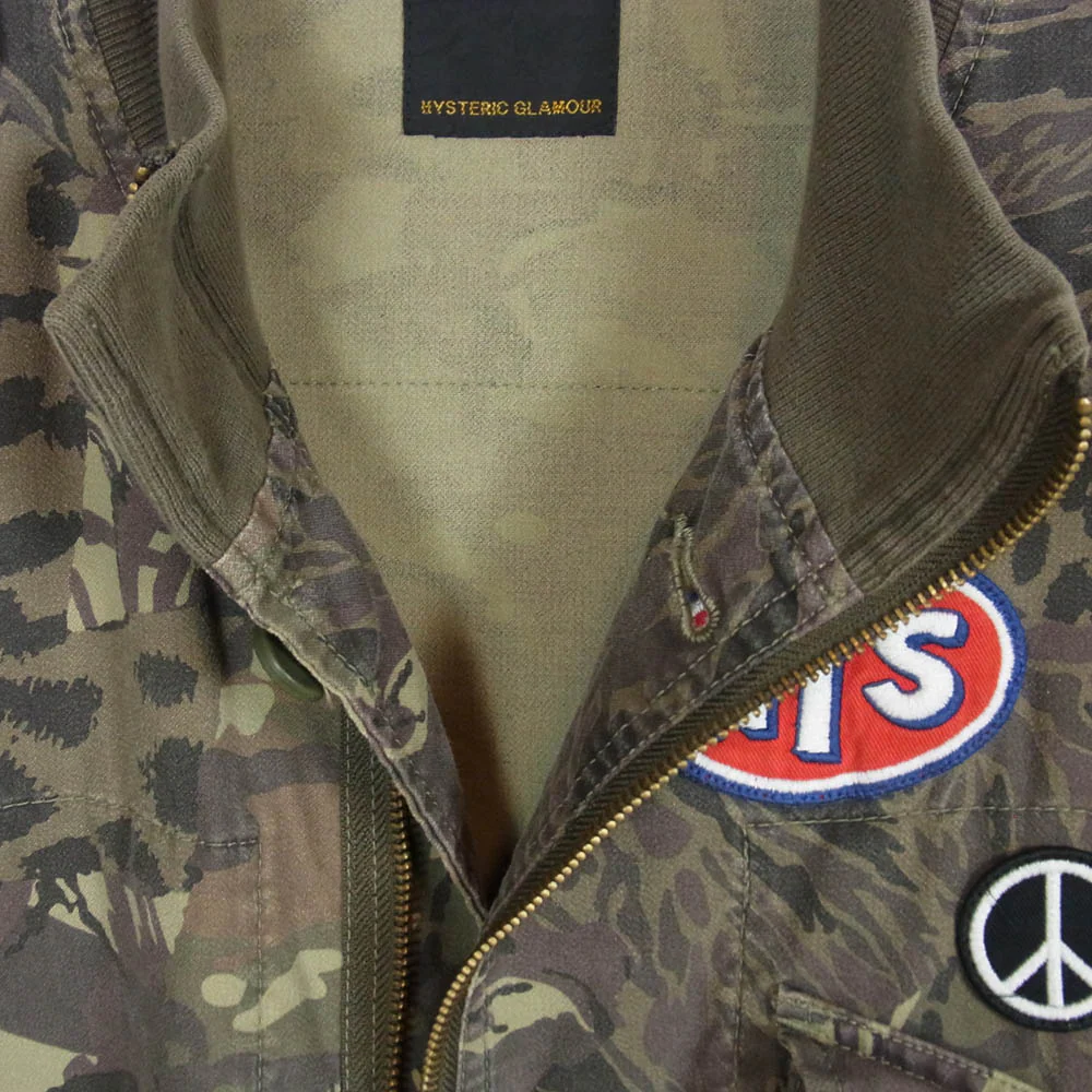HYSTERIC GLAMOUR ヒステリックグラマー 20SS 02201AB03 アーミーリメイクフィールドジャケット カーキ系 M【中古】 - Image 3