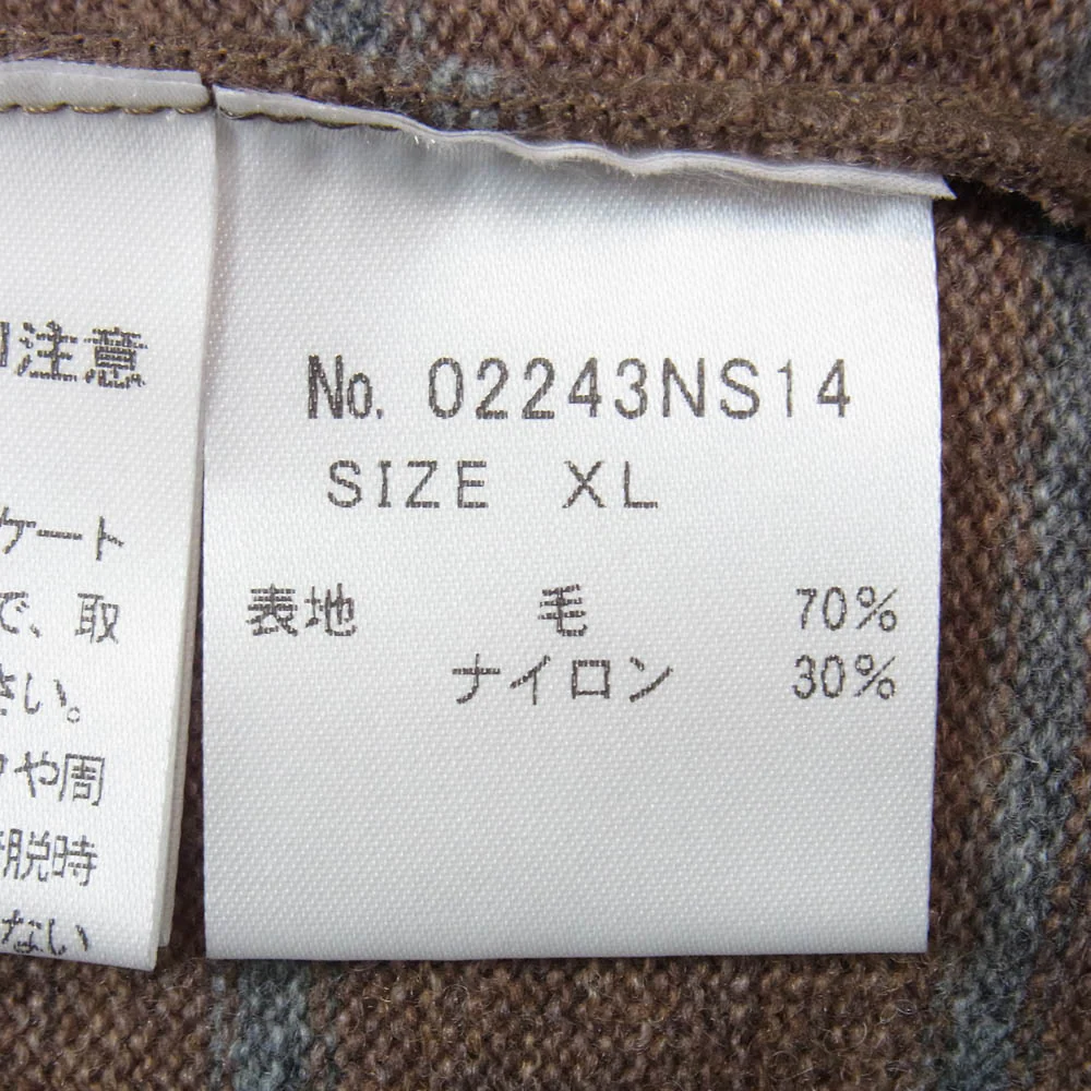 HYSTERIC GLAMOUR ヒステリックグラマー 24AW 02243NS14 GLAMOUR VIXEN GIRL ビクセンガール ワッペン ボーダー ニット セーター ブラウン系 XL【新古品】【未使用】【中古】 - Image 7