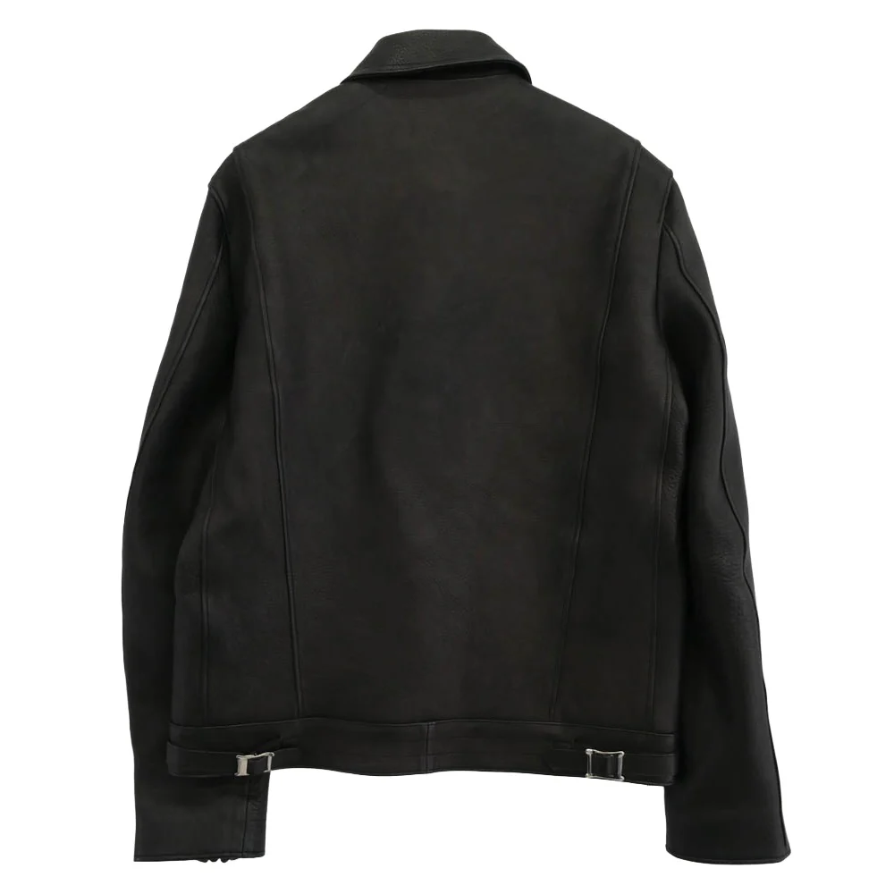 FINE CREEK LEATHERS ファインクリークレザー CLUBMAN クラブマン ディアスキン ダブル ライダース レザー ジャケット ブラック系 40【極上美品】【中古】 - Image 2