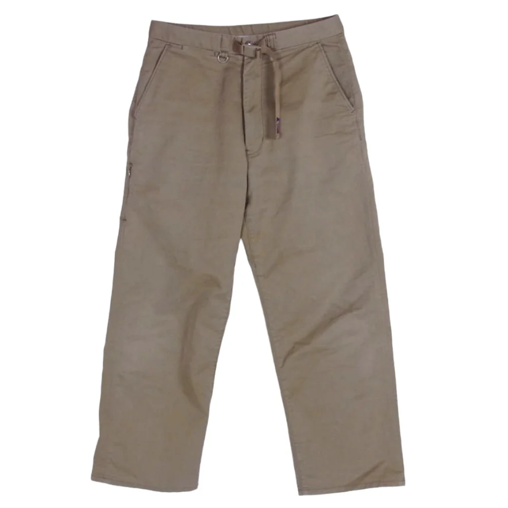 THE NORTH FACE ノースフェイス NT5701N PURPLE LABEL パープル レーベル STRETCH TWILL WIDE PANTS ストレッチ ツイル ワイド パンツ ベージュ系 30【中古】