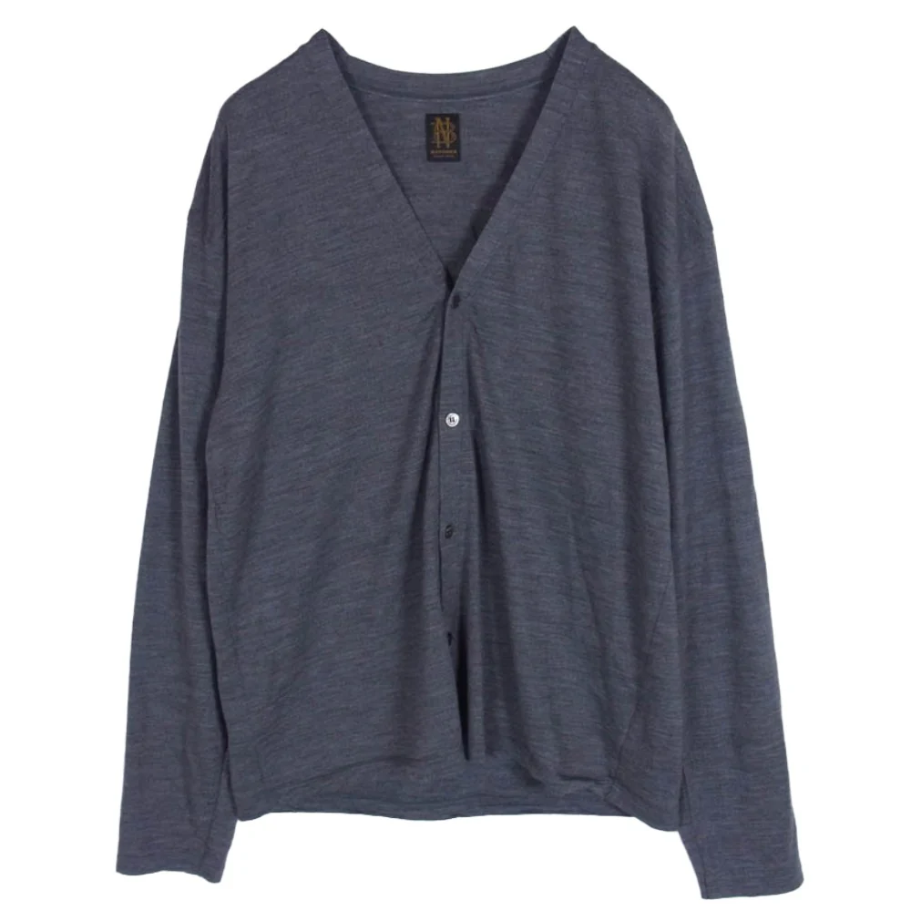 バトナー BN-21SM-032 WASHABLE WOOL CARDIGAN ウォッシャブル ウール カーディガン グレー系 2【中古】