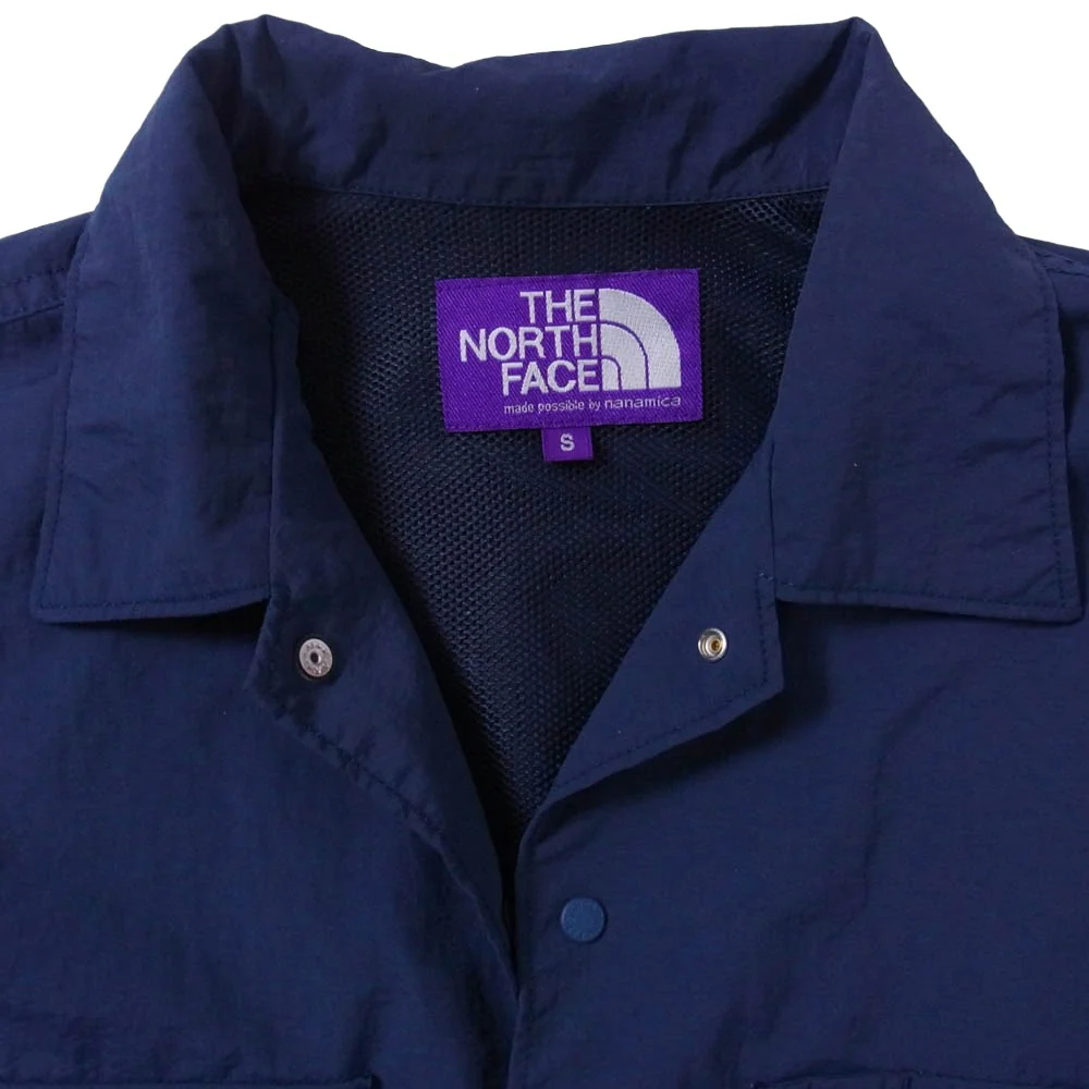 THE NORTH FACE ノースフェイス NT3210N PURPLE LABEL パープル レーベル FIELD H/S SHIRT ハーフ スリーブ 半袖 シャツ ネイビー系 S【中古】 - Image 3