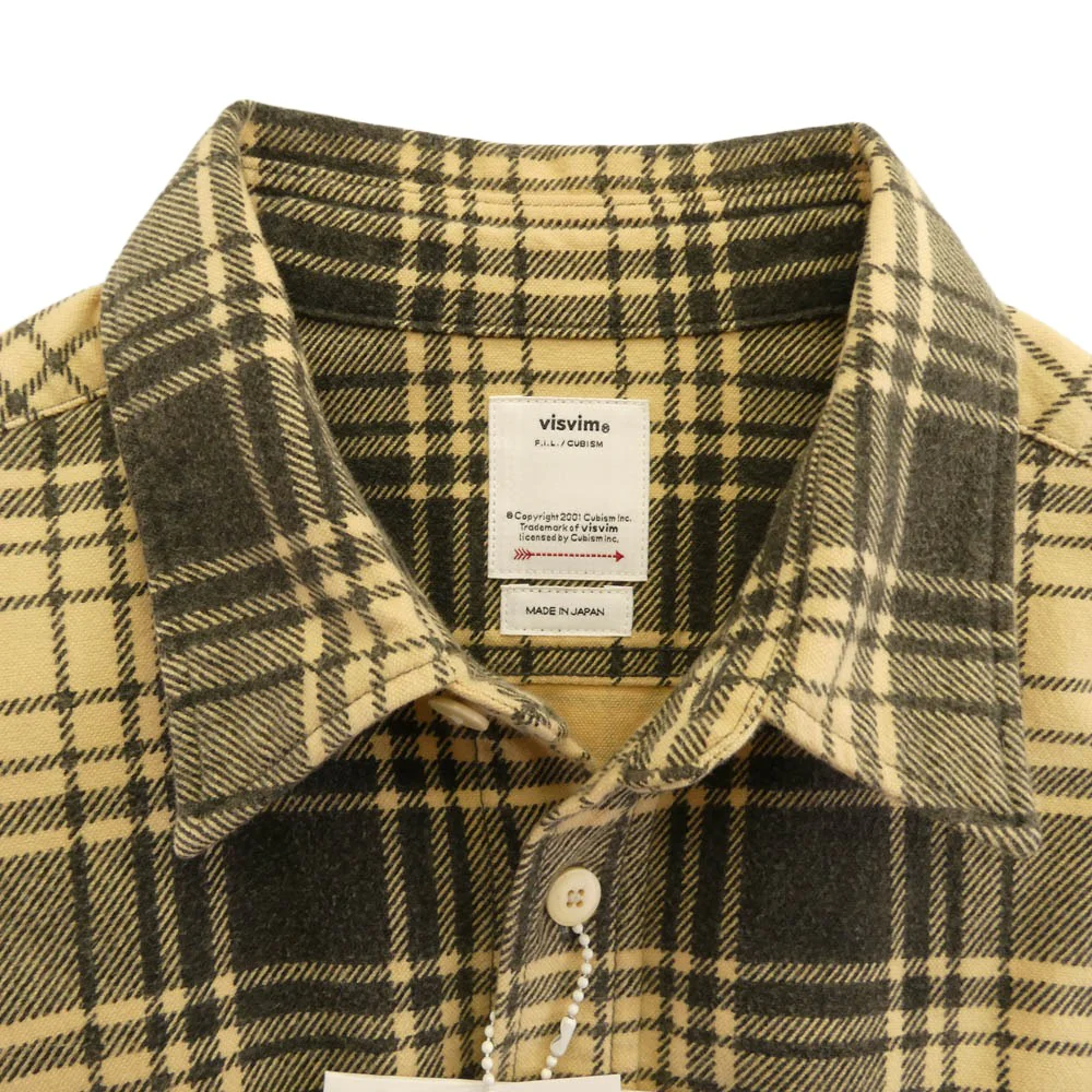 VISVIM ビズビム 24AW 124205011012 PIONEER CHECK L/S パイオニア チェック 長袖 シャツ ベージュ系 2【極上美品】【中古】 - Image 3