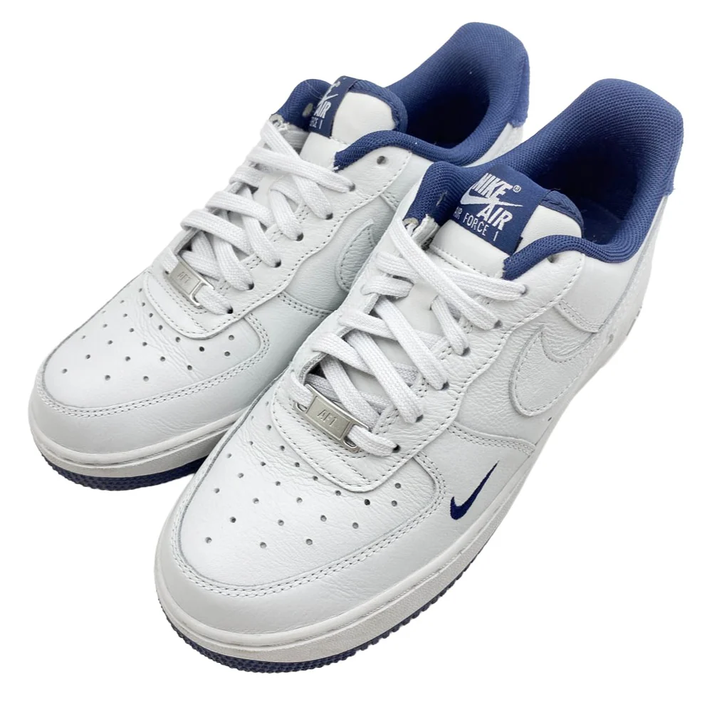 NIKE ナイキ HM9483-001 AIR FORCE 1 '07 LV8 PHOTON DUST PHOTON DUST-OBSIDIAN AF1 エアフォースワン ローカット スニーカー ホワイト系 ネイビー系 24cm【中古】 - Image 2