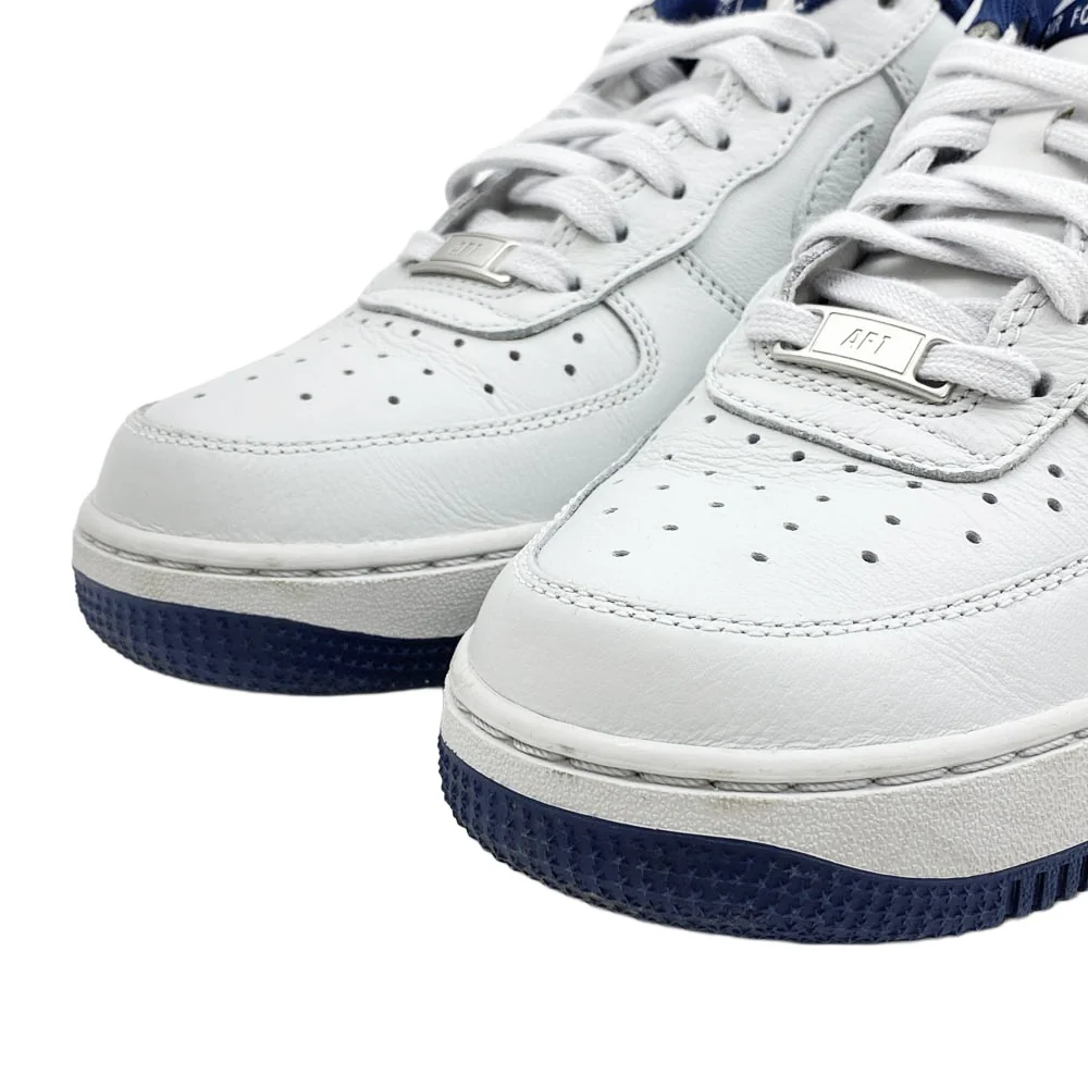NIKE ナイキ HM9483-001 AIR FORCE 1 '07 LV8 PHOTON DUST PHOTON DUST-OBSIDIAN AF1 エアフォースワン ローカット スニーカー ホワイト系 ネイビー系 24cm【中古】 - Image 4