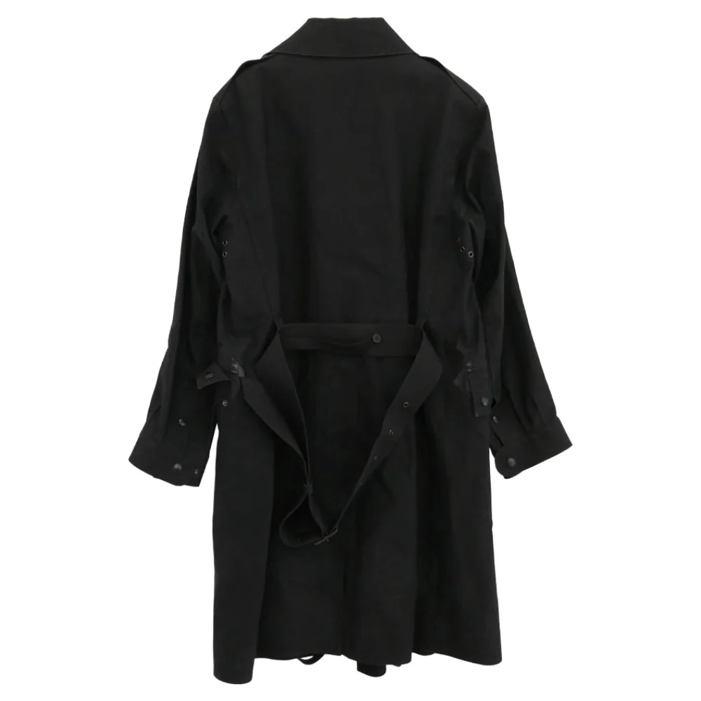 Mackintosh マッキントッシュ 英国製 104シリーズ モーターサイクル ゴム引き コート ジャケット ブラック系 38【中古】 - Image 2