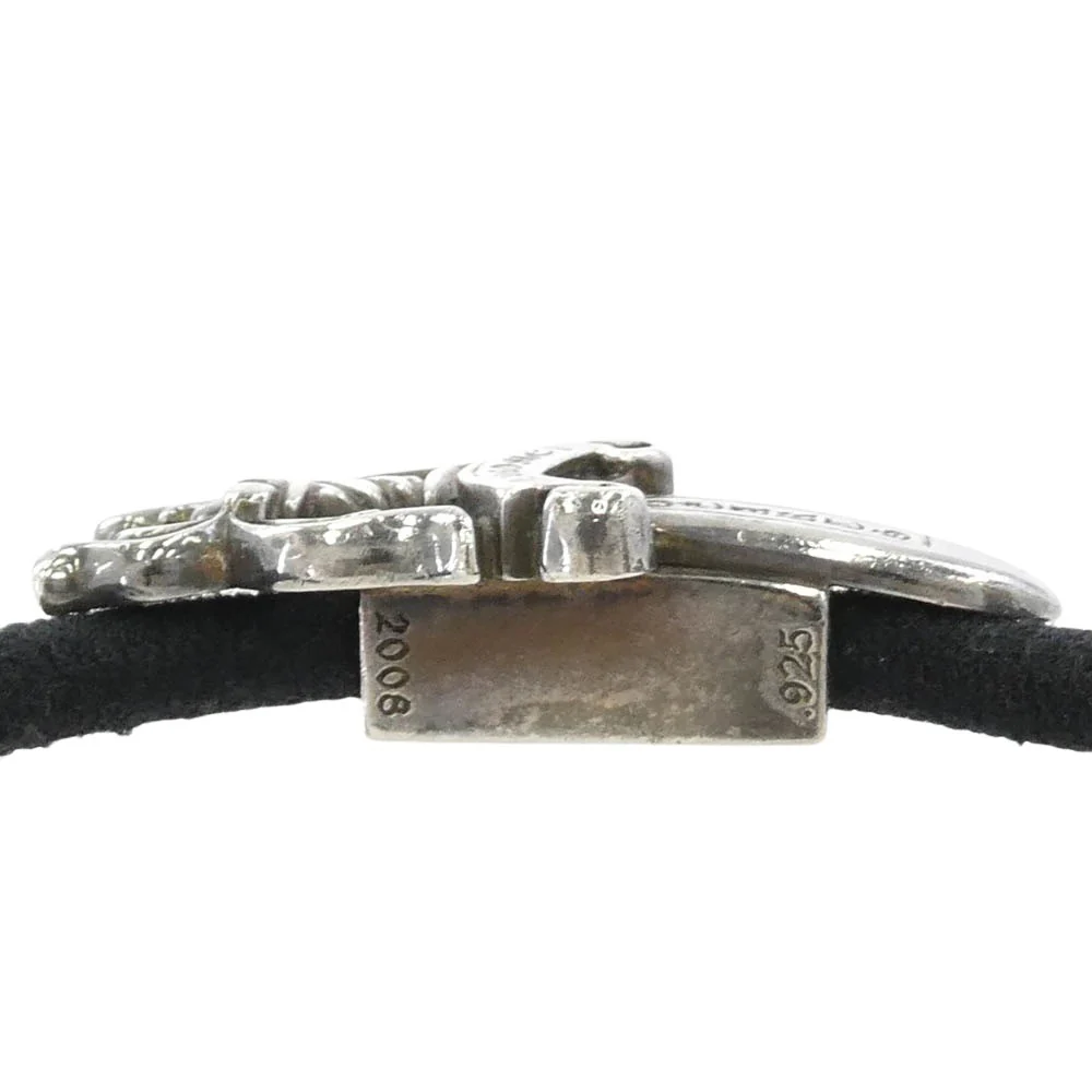 CHROME HEARTS クロムハーツ（原本有） インボイス付属 HAIRBAND ダガーボタン ヘアバンド ヘアゴム コンチョ ブレスレット シルバー系【中古】 - Image 5