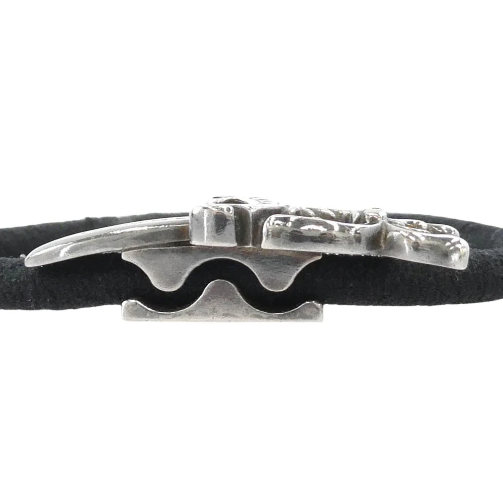 CHROME HEARTS クロムハーツ（原本有） インボイス付属 HAIRBAND ダガーボタン ヘアバンド ヘアゴム コンチョ ブレスレット シルバー系【中古】 - Image 9