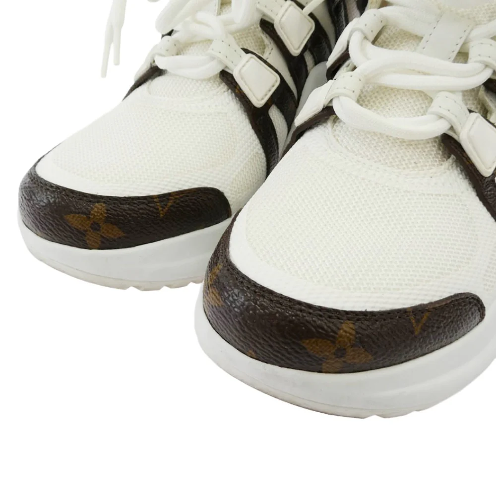 LOUIS VUITTON ルイ・ヴィトン LV モノグラム アークライト スニーカー ホワイト系 36【中古】 - Image 4