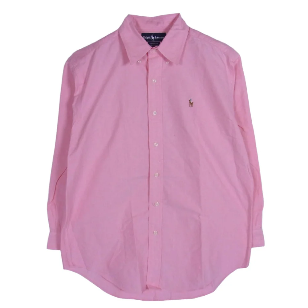 RALPH LAUREN ラルフローレン YARMOUTH 長袖 シャツ ピンク系 41-84【中古】