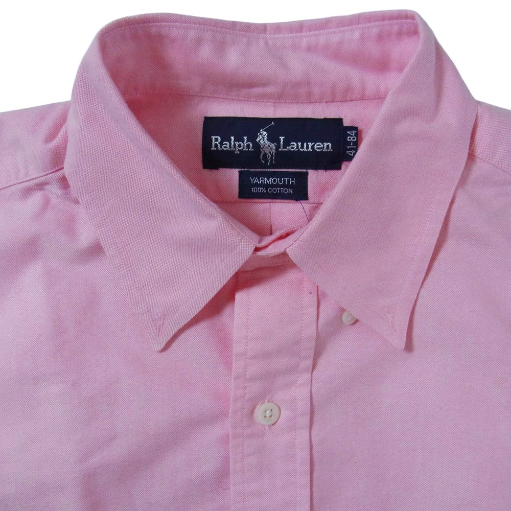 RALPH LAUREN ラルフローレン YARMOUTH 長袖 シャツ ピンク系 41-84【中古】 - Image 3