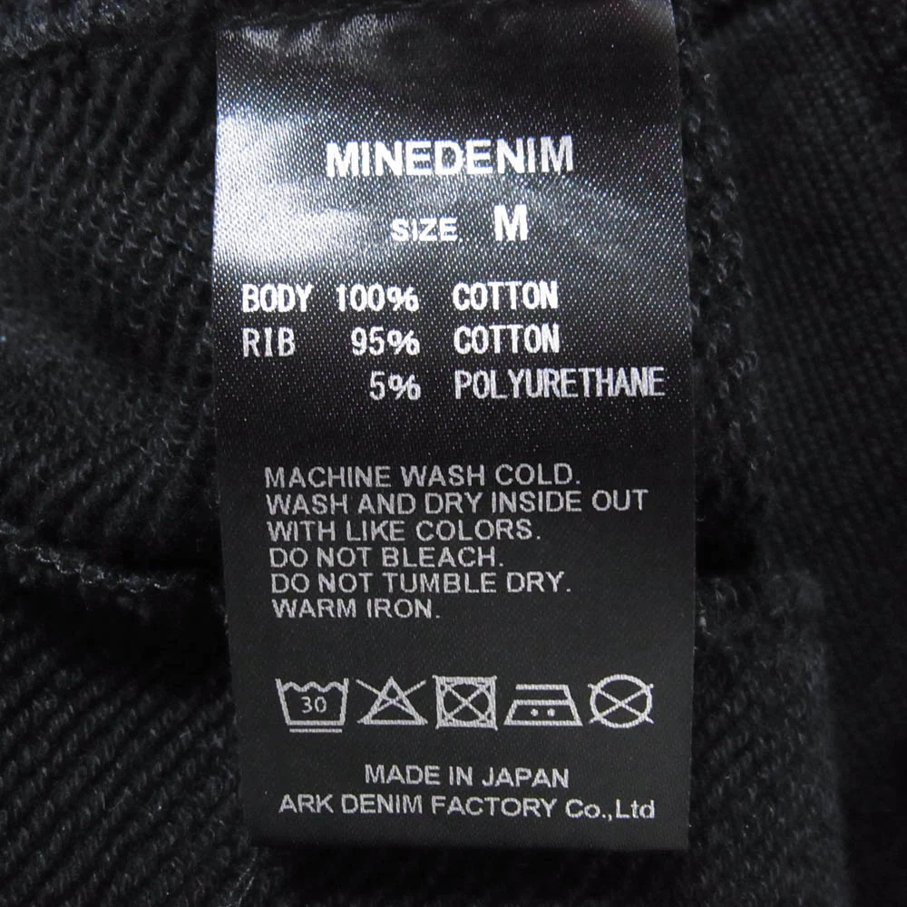 MINEDENIM マインデニム STC-404-99 E.F Fleece Standard Joggar スウェット パンツ ブラック系 M【中古】 - Image 4