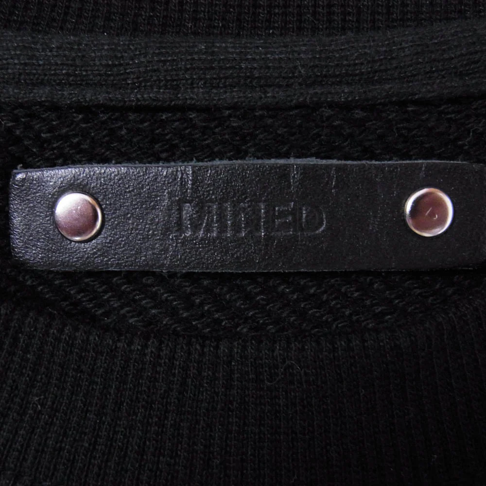 MINEDENIM マインデニム 2403-6005-99-M2 CREWNECK SWEATSHIR クルーネック スウェット シャツ ブラック系 M【中古】 - Image 5