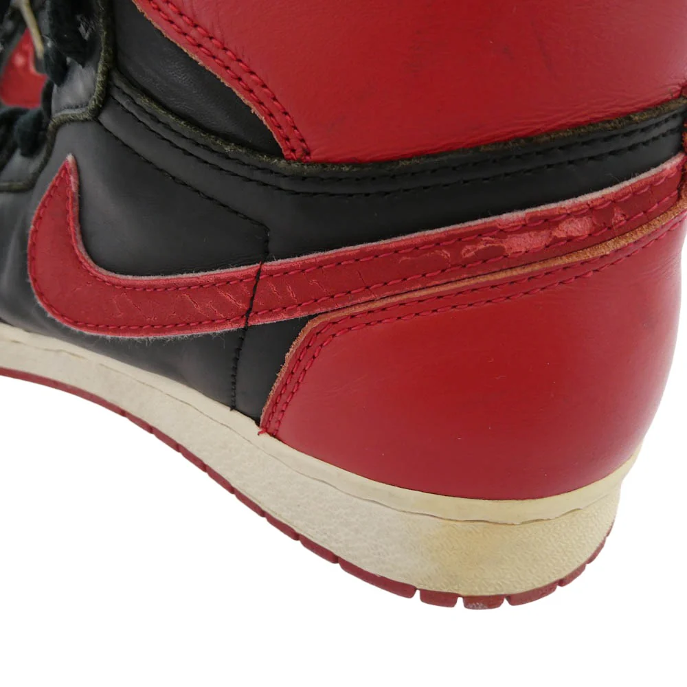 NIKE ナイキ 130207-061 1994年製 Air Jordan 1 High Bred エアジョーダン 1 ブレッド ハイカット スニーカー ブラック系 レッド系 28cm【中古】 - Image 8