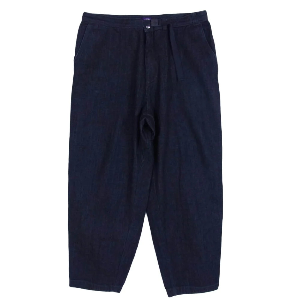 THE NORTH FACE ノースフェイス NT5357N PURPLE LABEL パープルレーベル Denim Wide Tapered Field Pants Indigo Bleach デニム ワイド テーパード フィールド パンツ インディゴ インディゴブルー系 36【中古】