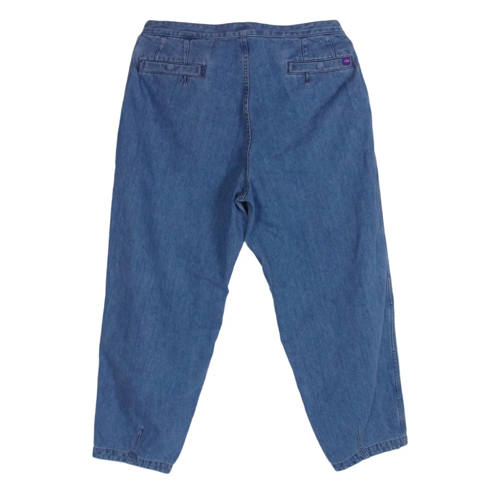 THE NORTH FACE ノースフェイス N24FC080 PURPLE LABEL パープルレーベル Denim Wide Tapered Field Pants Indigo Bleach デニム ワイド テーパード フィールド パンツ ブリーチ ライトブルー系 36【中古】 - Image 2