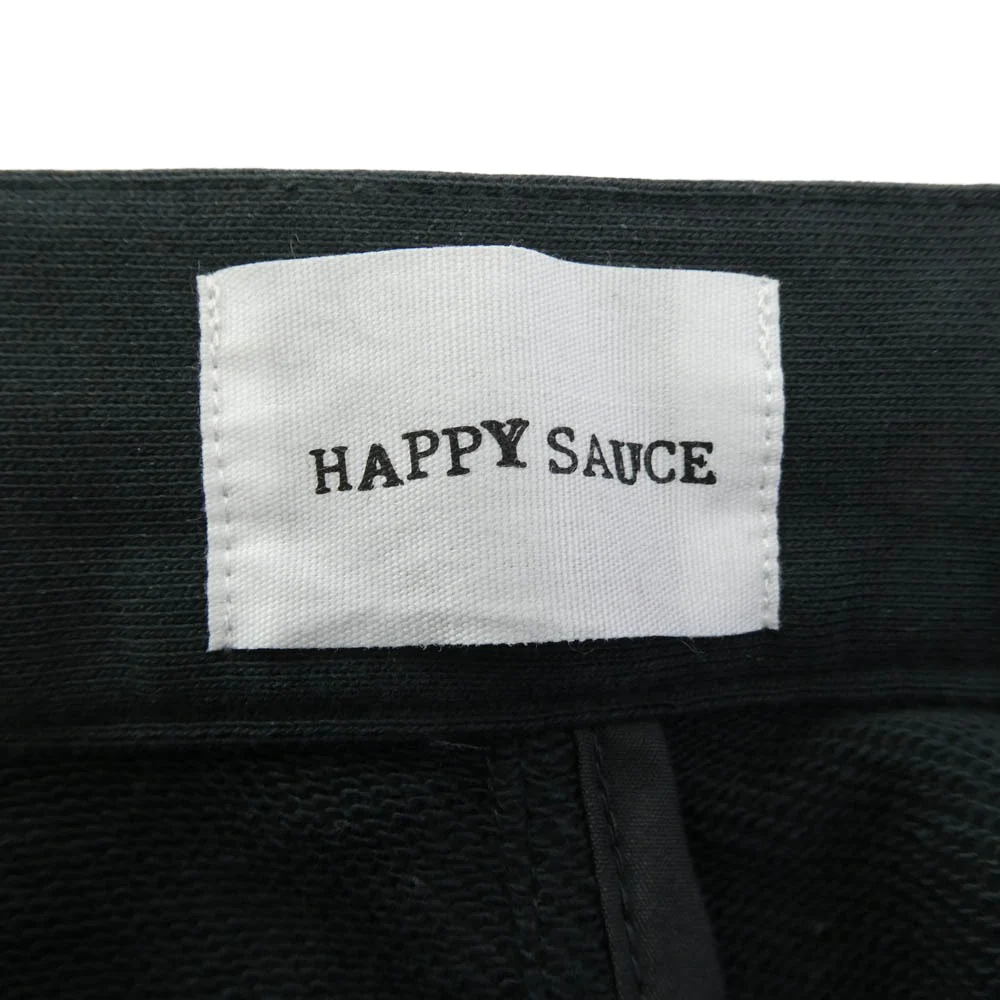 ハッピーソース HSP001 WIDE SWEAT PANTS ワイド スウェット パンツ ブラック系 L【中古】 - Image 3