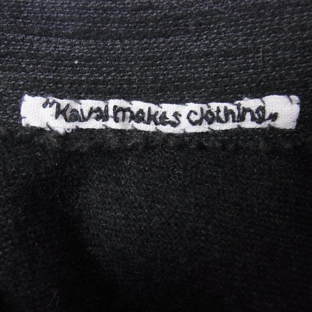カヴァル ウール カシミヤ クルーネック セーター ニット ブラック系 L【中古】 - Image 5