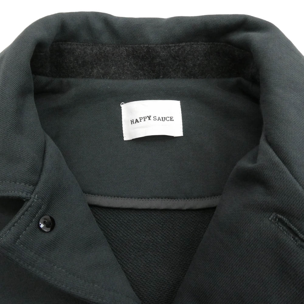 ハッピーソース HSJ003 BIG SILHOUETTE SWEAT COAT ビッグシルエット スウェット コート ダークグレー系 M【中古】 - Image 3
