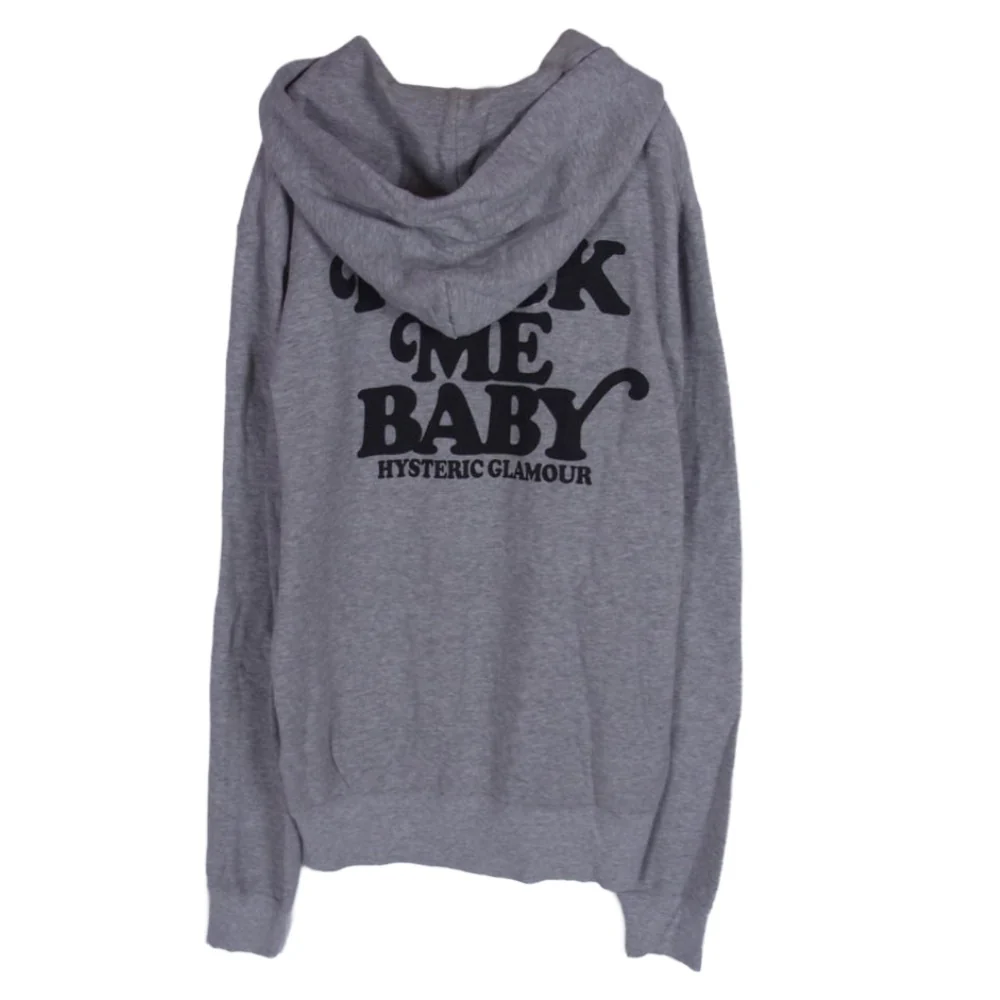 HYSTERIC GLAMOUR ヒステリックグラマー 0221CF09 ROCK ME BABY プルオーバー パーカー グレー系 M【中古】 - Image 2