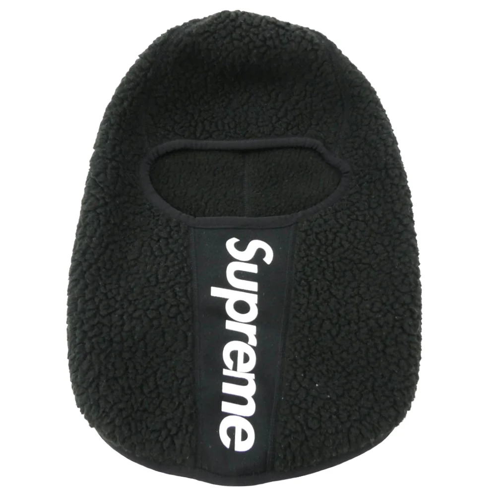 Supreme シュプリーム 17AW ワングラム期 Polartec Deep Pile balaclava ポーラーテック ディープ バラクラバ フリース フェイス マスク 目出し帽 ブラック系【中古】