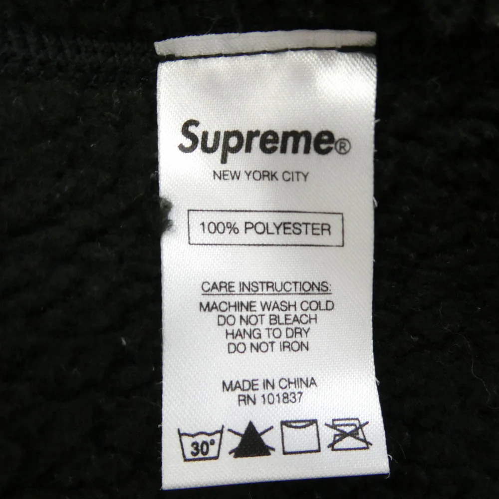 Supreme シュプリーム 17AW ワングラム期 Polartec Deep Pile balaclava ポーラーテック ディープ バラクラバ フリース フェイス マスク 目出し帽 ブラック系【中古】 - Image 6