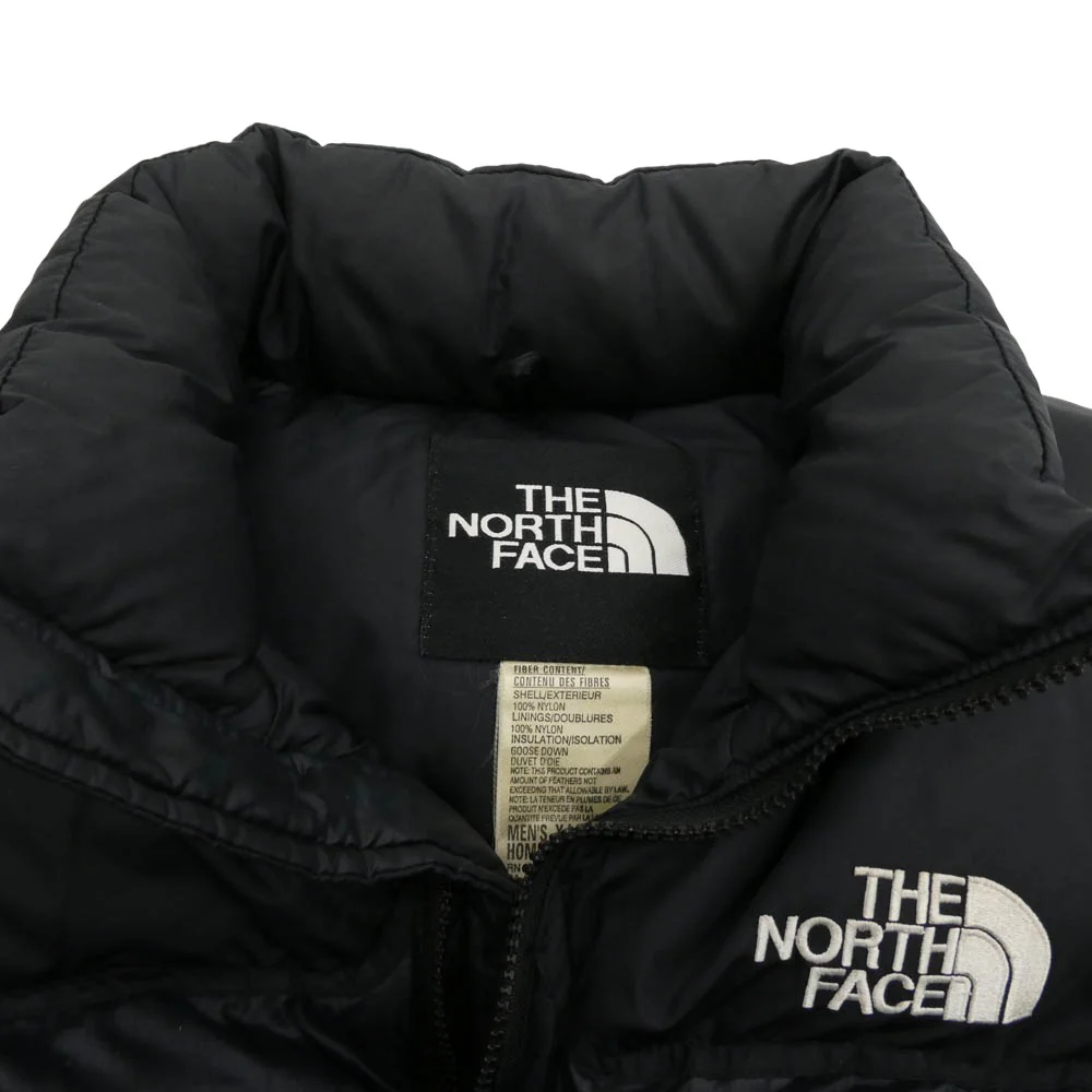 THE NORTH FACE ノースフェイス NF002YO 90s ヴィンテージ NUPSTE JACKET ヌプシ ダウン ジャケット ジップ アップ アウター ブラック系 ダークネイビー系 XL【中古】 - Image 3