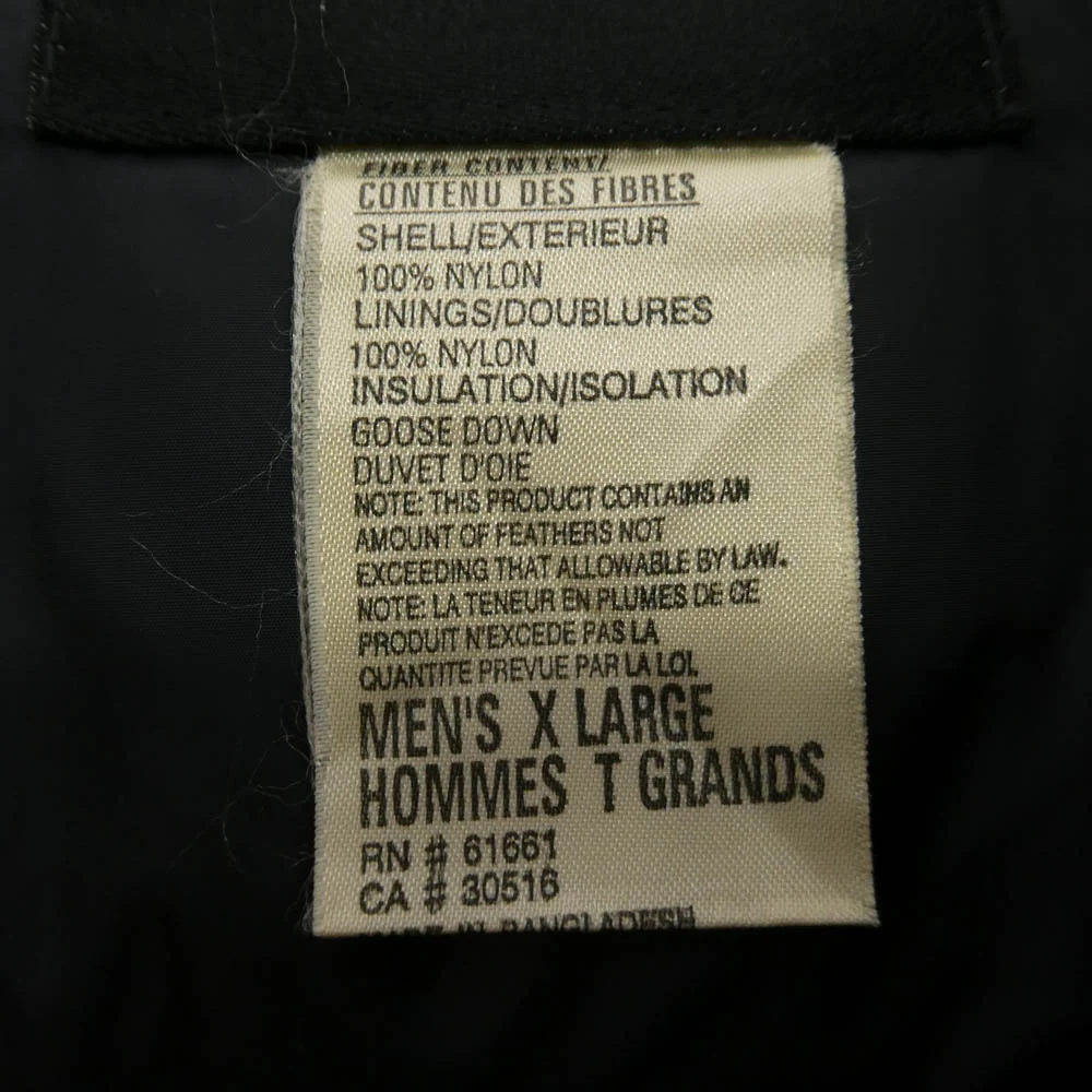 THE NORTH FACE ノースフェイス NF002YO 90s ヴィンテージ NUPSTE JACKET ヌプシ ダウン ジャケット ジップ アップ アウター ブラック系 ダークネイビー系 XL【中古】 - Image 5