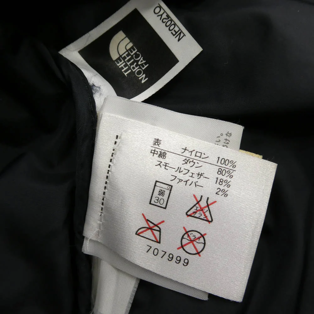 THE NORTH FACE ノースフェイス NF002YO 90s ヴィンテージ NUPSTE JACKET ヌプシ ダウン ジャケット ジップ アップ アウター ブラック系 ダークネイビー系 XL【中古】 - Image 6