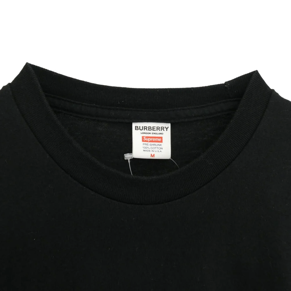 Supreme シュプリーム Box Logo Tee バーバリー ボックスロゴ クルーネック 半袖Tシャツ カットソー ブラック系 M【中古】 - Image 3