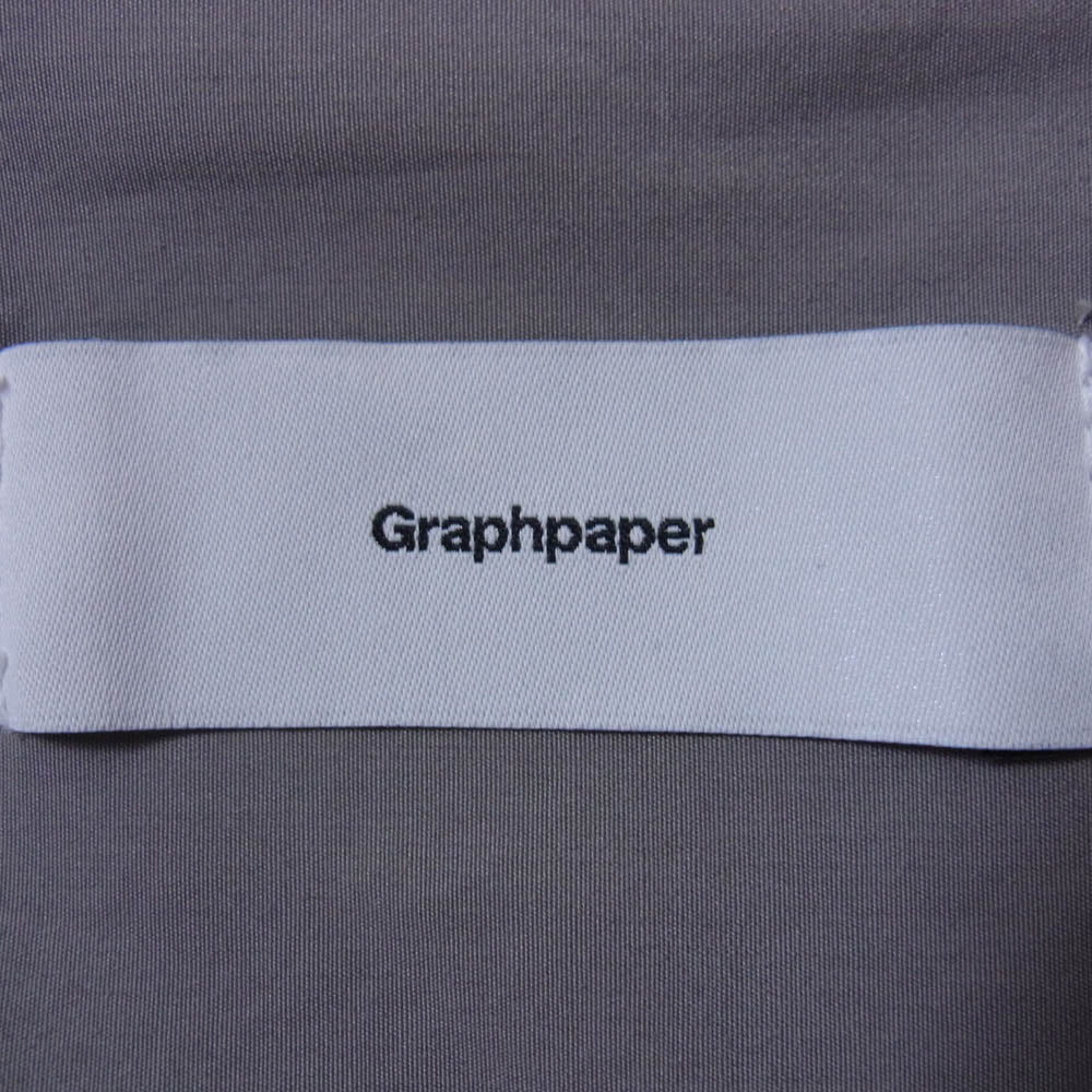 GRAPHPAPER グラフペーパー GM201-50002 Garment Dyed Poplin ガーメントダイ ポプリン 長袖 シャツ グレー系 2【中古】 - Image 5