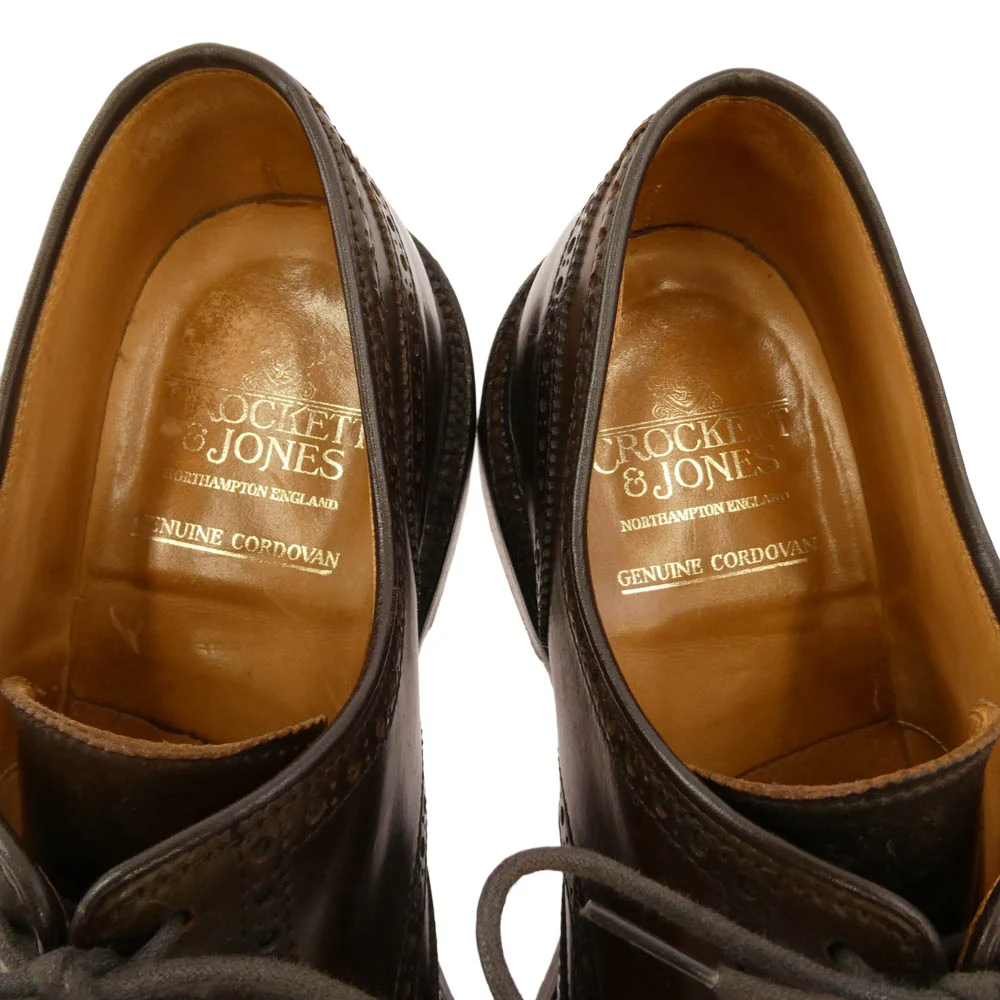CROCKETT&JONES クロケットアンドジョーンズ PEMBROKE 2 ペンブローク レザー ウイングチップ シューズ ブラウン系 9【中古】 - Image 5