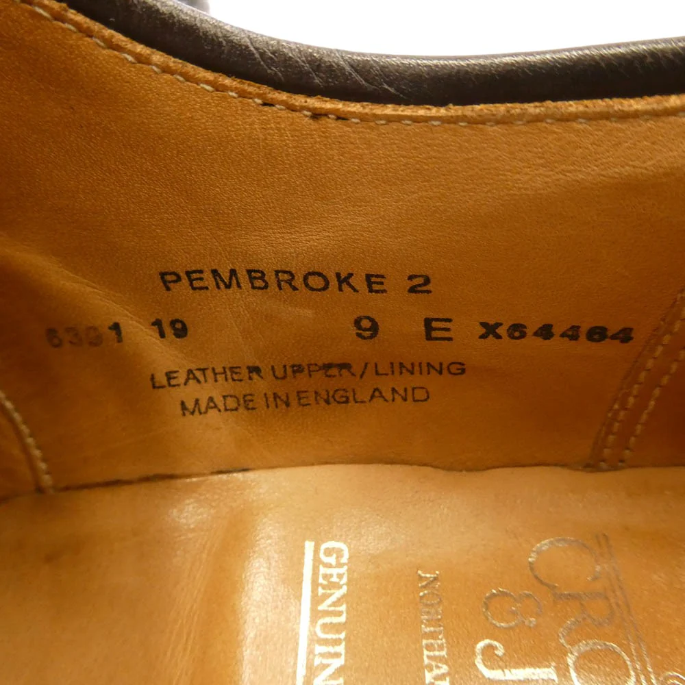 CROCKETT&JONES クロケットアンドジョーンズ PEMBROKE 2 ペンブローク レザー ウイングチップ シューズ ブラウン系 9【中古】 - Image 7
